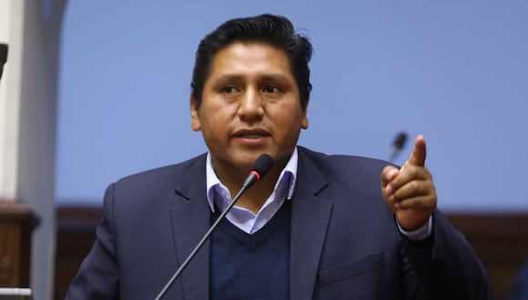 Wilson Quispe permaneció como no agrupado desde su expulsión de Perú Libre en marzo. (Foto: Congreso)