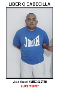 Juan Manuel Núñez Castro, alias ‘Pulpo’.