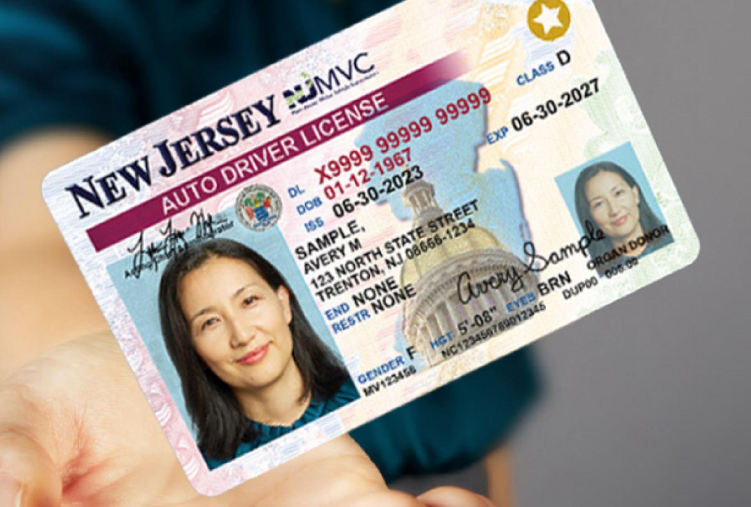 La REAL ID es una tarjeta de identificación que cumple las normas federales y que se exigirá para embarcar en un vuelo al interior de EE.UU. (Crédito: NJ Motor Vehicle Commission / Imagen referencial no válida legalmente, solo usada con fines educativos)
