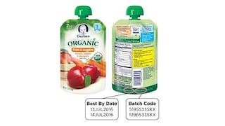 Gerber retiró dos productos orgánicos para bebés en EE.UU.