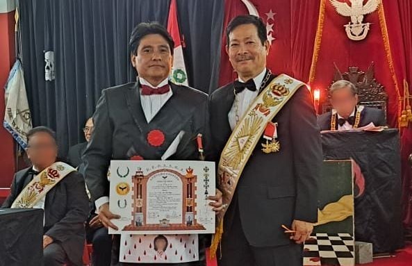 Eduardo Arana y Elías Falla, contratado como asesor en el Minjus durante su gestión. Foto: supremoconsejo.blogspot.com