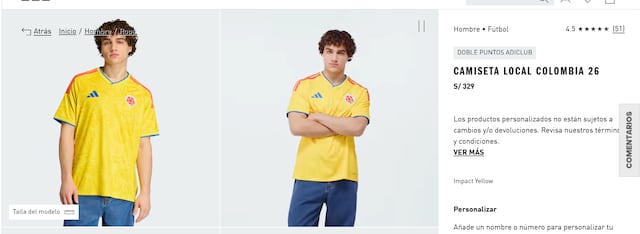 La nueva camiseta de Colombia para 2026, diseñada por adidas, combina elementos de identidad nacional con un estilo moderno y competitivo.|