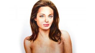 Artista muestra cómo luciría Angelina Jolie tras la mastectomía