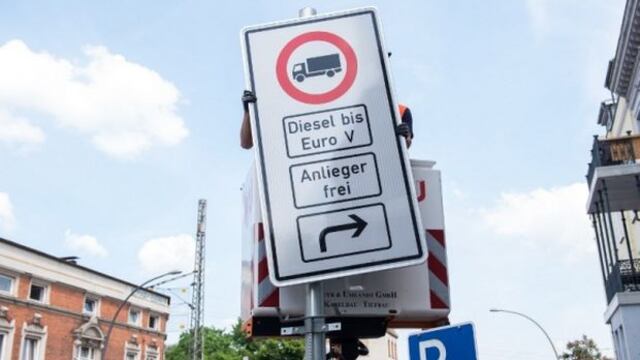 Prohibido circular con diésel en dos calles de Hamburgo
