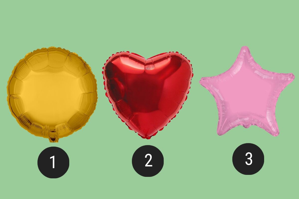 Elige uno de los tres globos en la imagen para descubrir si eres una buena persona (Imagen: Mag).