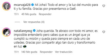 Diversas celebridades enviaron mensajes emotivos hacia la actriz (Foto: Johanna Curé / Instagram)