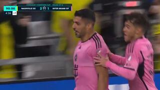 El ‘Pistolero’ apareció: Suárez anotó el 2-2 de Inter Miami vs. Nashville por Concacaf Champions League | VIDEO