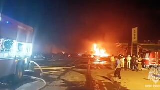 Al menos 35 muertos en un inmenso incendio en una gasolinera de la rusa Daguestán