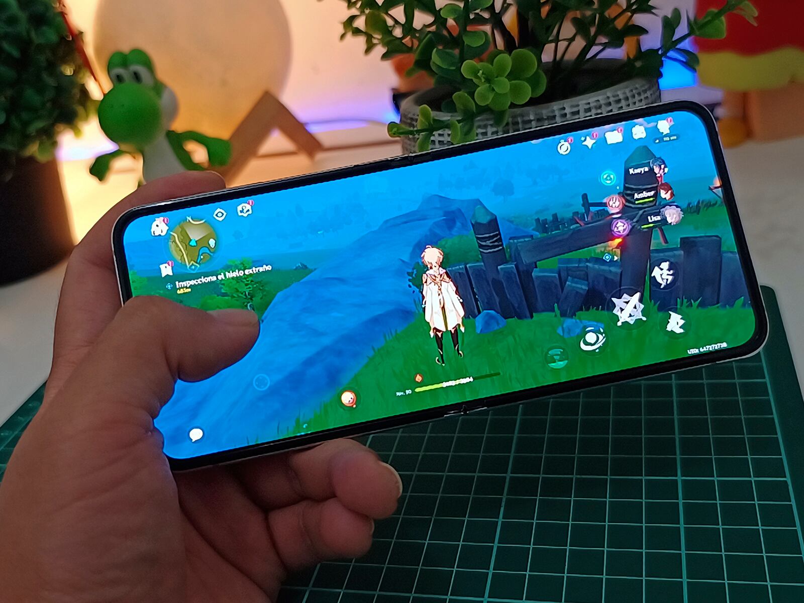 SAMSUNG | En videojuegos, en el caso de Genshin Impact no hubo parones de por medio y sus gráficos lograron alcanzar el nivel máximo a 60 fotogramas. (Foto: MAG - Rommel Yupanqui)