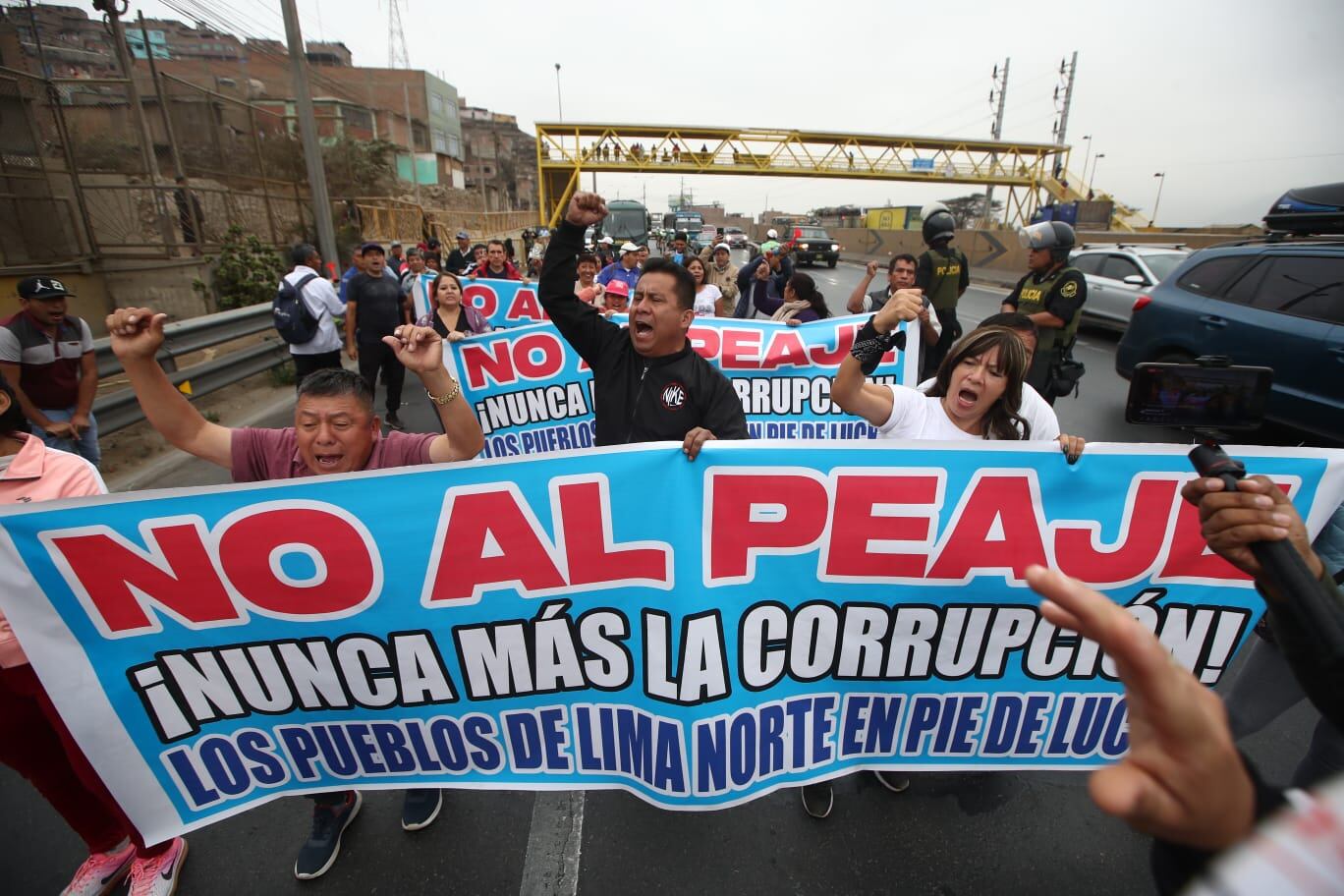 Vecinos de Lima Norte se han movilizado durante la semana en reclamo del peaje en Puente Piedra.