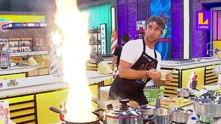 Antonio Pavón casi incendia el set de “El Gran Chef Famosos” cuando intentaba freír un huevo