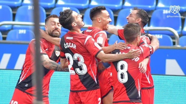 Rayo Vallecano igualó sobre la hora 3-3 ante Deportivo La Coruña por LaLiga SmartBank