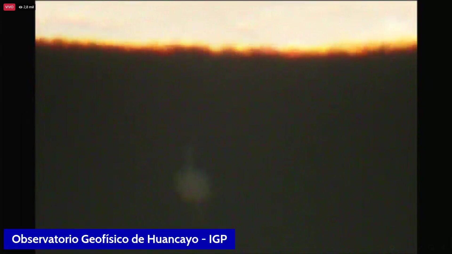 Saturno apareció primero en el cielo de Huancayo a las 7:45 p.m. (Foto: Captura / IGP)