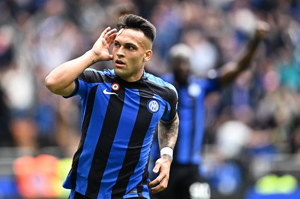El argentino Lautaro Martinez, una de las cartas en el ataque del Inter de Milan. AFP
