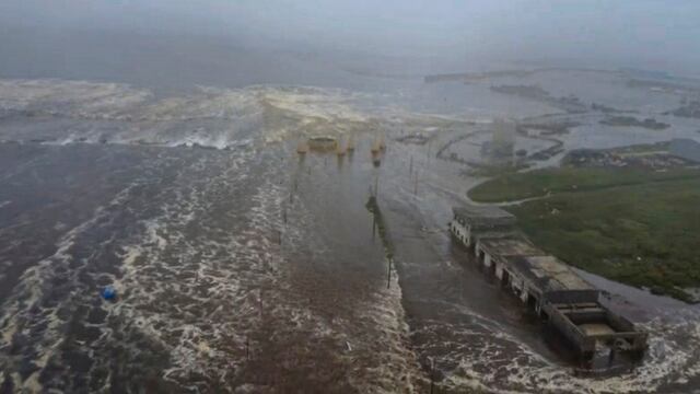 Un área inundada en Severo-Kurilsk, Región de Sakhalin, Rusia, el 30 de julio de 2025. (Foto de EFE/EPA/Centro Geofísico de la Academia de Ciencias de Rusia)