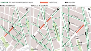 Obras en Miraflores: mire los desvíos por obras en dos calles