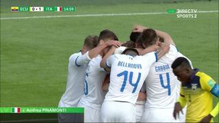 Ecuador vs. Italia: Pinamonti anotó el 1-0 con genial volea por el Mundial Sub-20 | VIDEO
