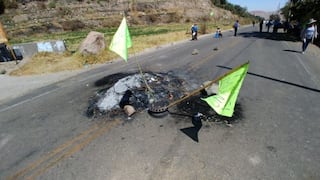 Moquegua: moradores de Tumilaca acatan quinto día de paro contra Quellaveco