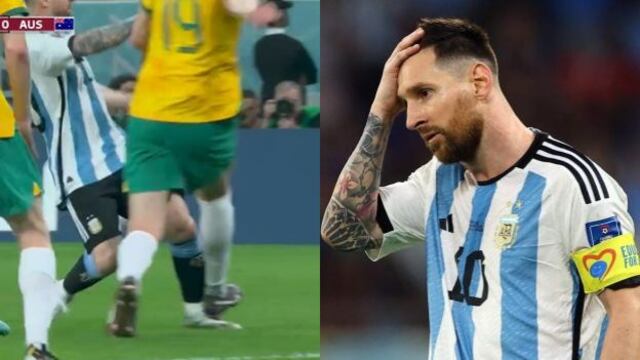 Suave con Leo: durísima entrada contra Messi que provocó susto en Argentina | VIDEO
