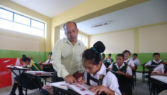 El Ministerio de Educación realizó 10 jornadas en distintos colegios, entre ellos en uno de Los Olivos. Foto: Andina