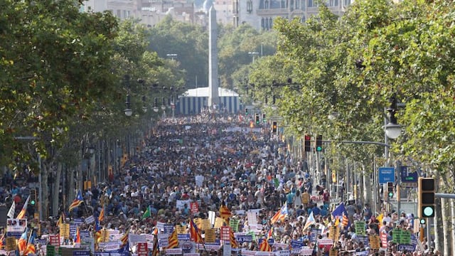 Barcelona: La protesta masiva contra el terrorismo vista desde los aires [FOTOS]