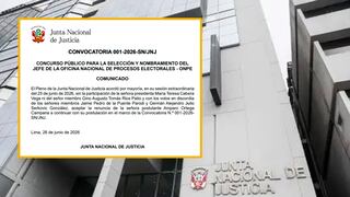 JNJ acepta renuncia de Amparo Ortega al concurso para elegir al nuevo jefe de la ONPE