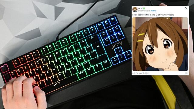 “Mira entre la X y la B” de tu teclado: la tendencia viral de TikTok y X nacida del universo manga