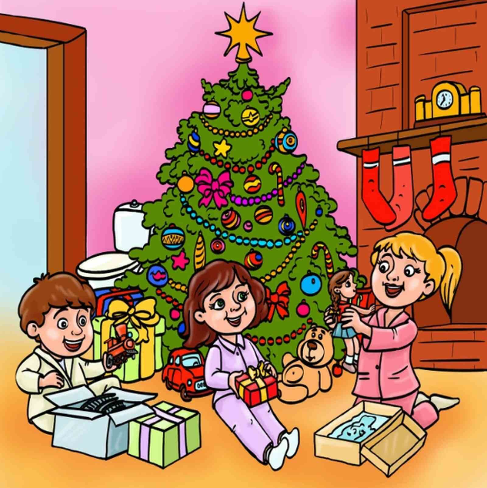 RETO VISUAL | Esta imagen te muestra tres niños contentos debido a los regalos que recibieron por Navidad. ¿Qué no está bien en la escena? (Foto: genial.guru)