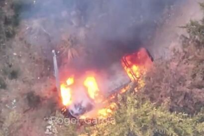 Presuntos mineros ilegales queman patrullero y hieren a 10 policías en La Libertad