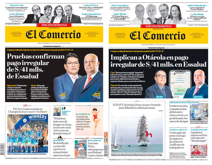 Informes publicados el 11 y 18 de junio revelaron injerencia del exministro Adrianzén en el pago a la empresa Aionia.