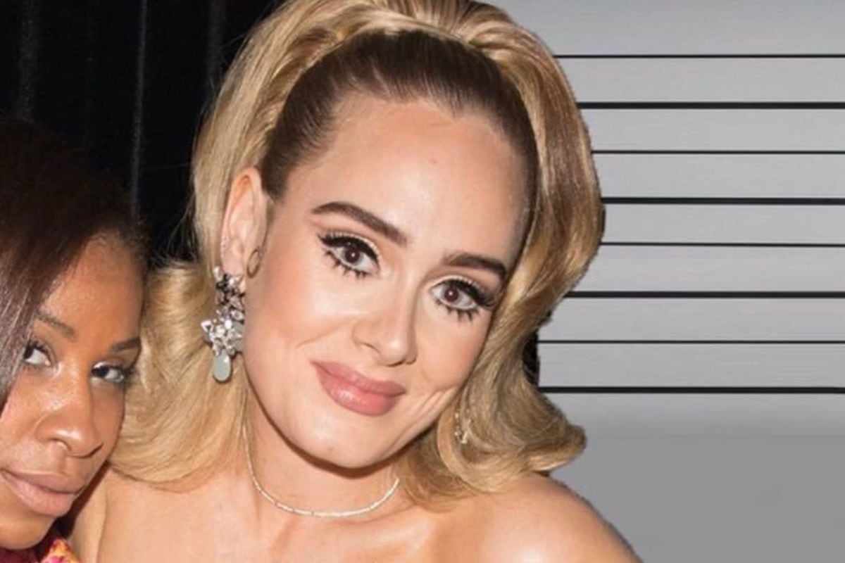 Adele durante la fiesta de cumpleaños de su amigo Drake con unos kilos menos (Foto: Intagram)