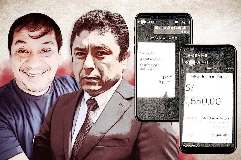 La evidencias: mensajes y transferencias bancarias de los involucrados fueron hallados en el celular de Jaime Jara, exasesor de Bermejo. Composición: EC