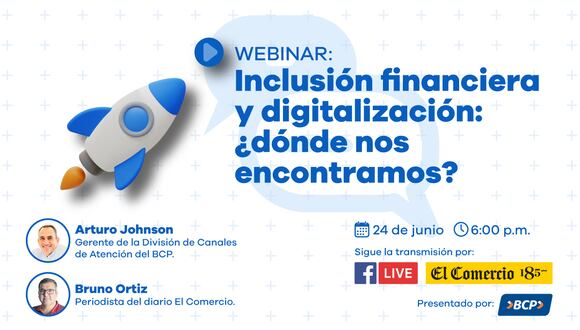 El webinar se realizará este lunes 24 de junio desde las 6:00 p.m. en el Facebook y el canal de YouTube de El Comercio.