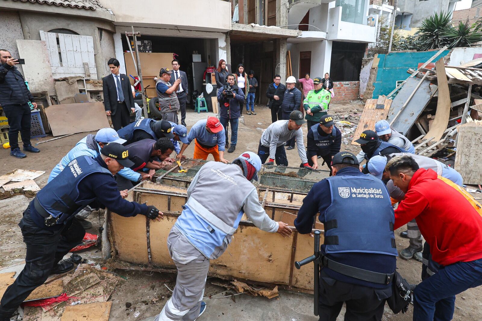 Trabajos municipales para la recuperación de espacios. Foto: Municipalidad de Surco