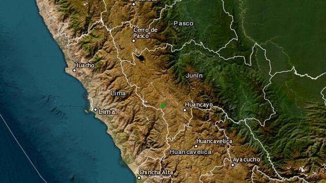 Sismo de magnitud 4,3 sacudió Jauja este martes 26, según el IGP