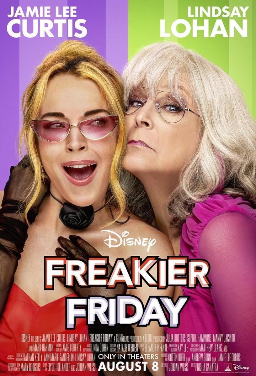 El póster de "Freakier Friday", película dirigida por Nisha Ganatra que se desarrolla a lo largo de 111 minutos de metraje (Foto: Walt Disney Pictures)