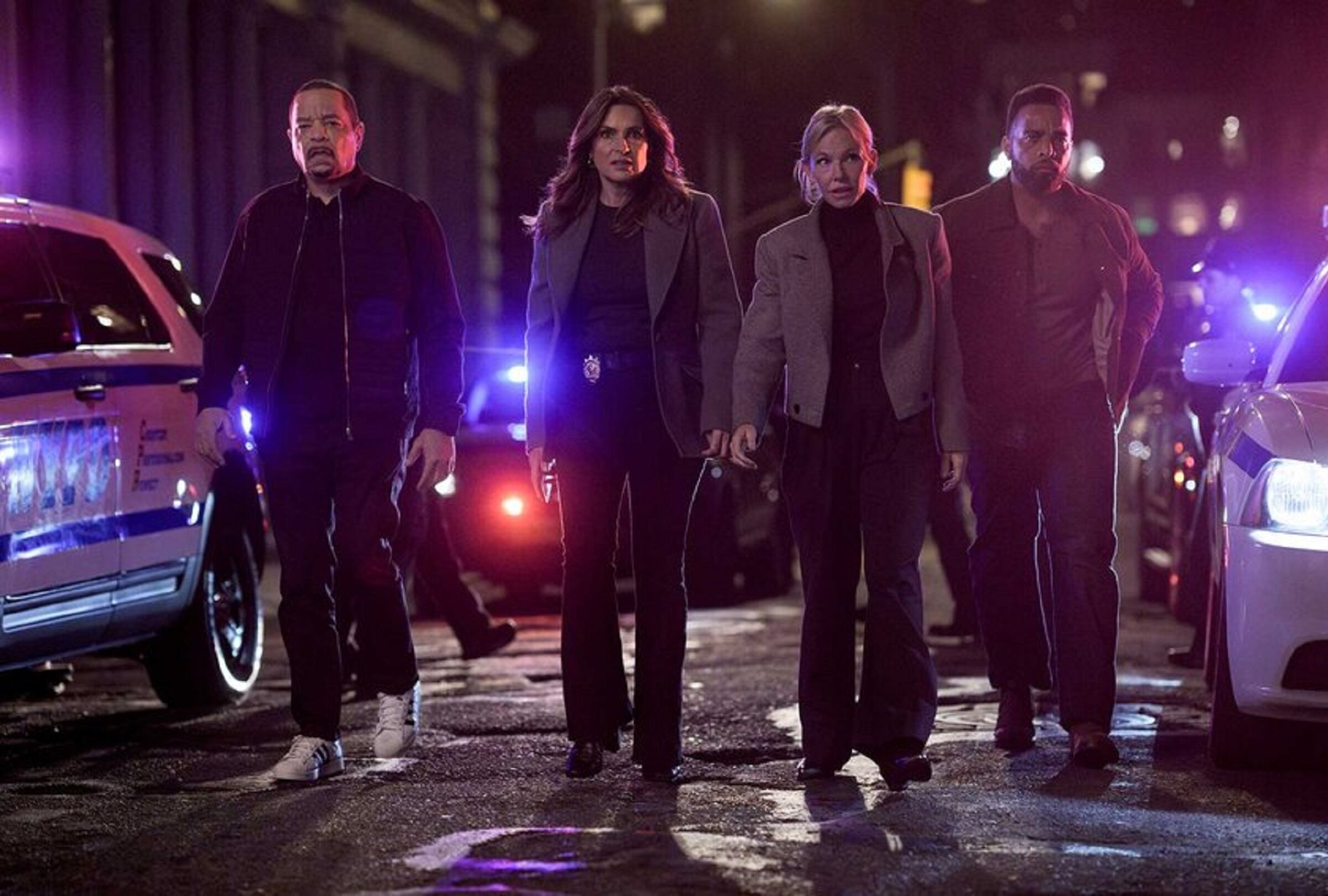 El sargento Odafin "Fin" Tutuola (Ice T), la capitana Olivia Benson (Mariska Hargitay), Amanda Rollins (Kelli Giddish) y el detective Corgan (John Clarence Stewart) en en la temporada 27 de "Law & Order: SVU" (Foto: NBC)
