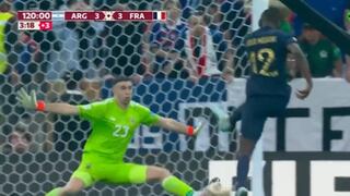 La espectacular atajada de ‘Dibu’ Martínez para evitar el 4-3 de Francia | VIDEO