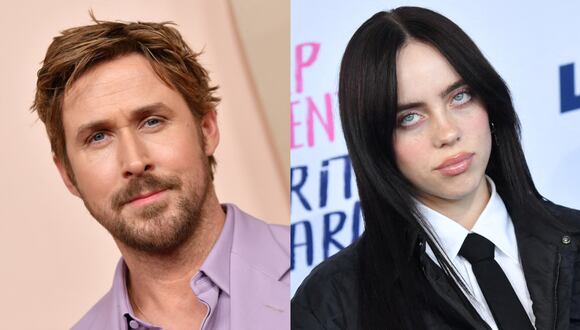 Ryan Gosling y Billie Eilish cantarán en vivo en la ceremonia de entrega de los premios Oscar. (Foto: AFP)