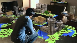 E3 2015: así es Minecraft para el HoloLens de Microsoft