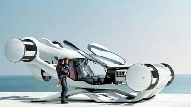 Futurista, eléctrico y de lujo: este es el auto volador CruiseUp para el siglo XXI