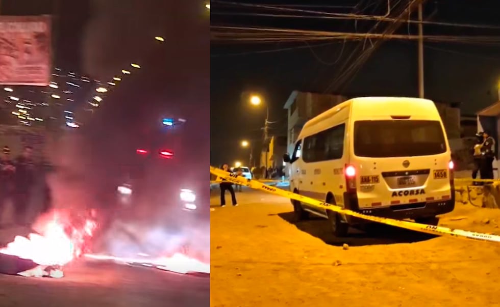 Efectivos de la Policía Nacional llegaron hasta la zona para acordonar la escena del crimen, mientras peritos de criminalística iniciaron con las diligencias de ley. Foto: ViaTv Perú/composición GEC
