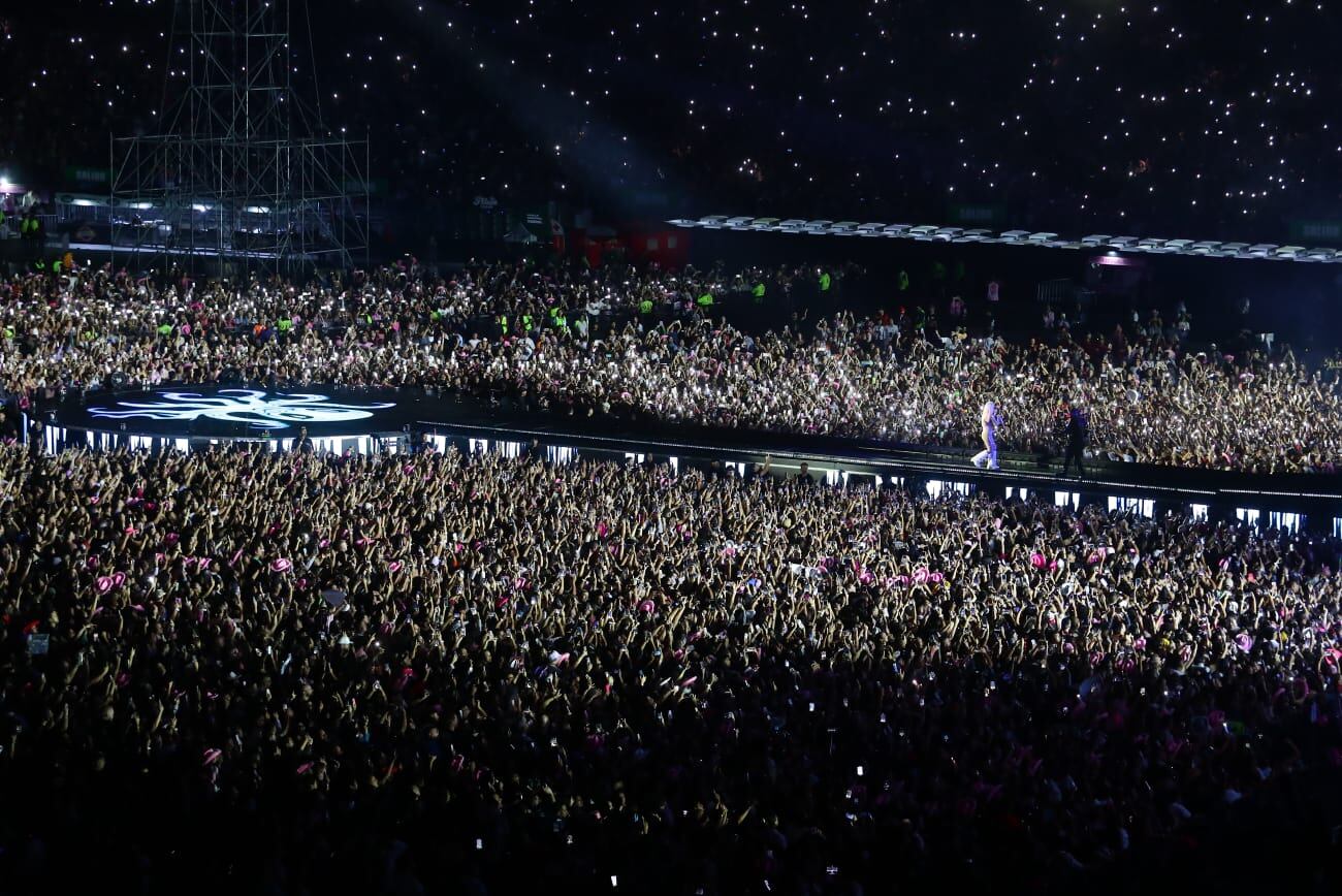 La primera presentación de Karol G en el Perú terminó a pocos minutos de la media noche. (Foto: Giancarlo Ávila)