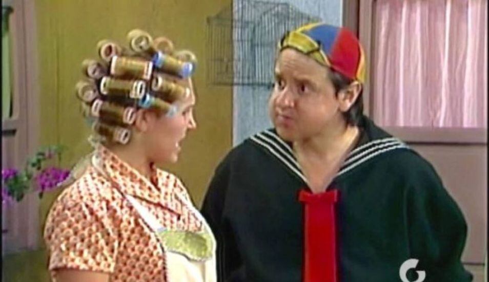 Carlos Villagrán y Florinda Meza en "El Chavo del 8" (Foto: Televisa)