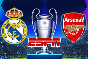 ESPN transmitió Real Madrid 0-3 Arsenal por Champions League 2025