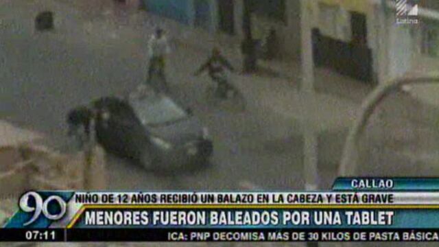 Callao: video registró balacera que dejó grave a niño de 12