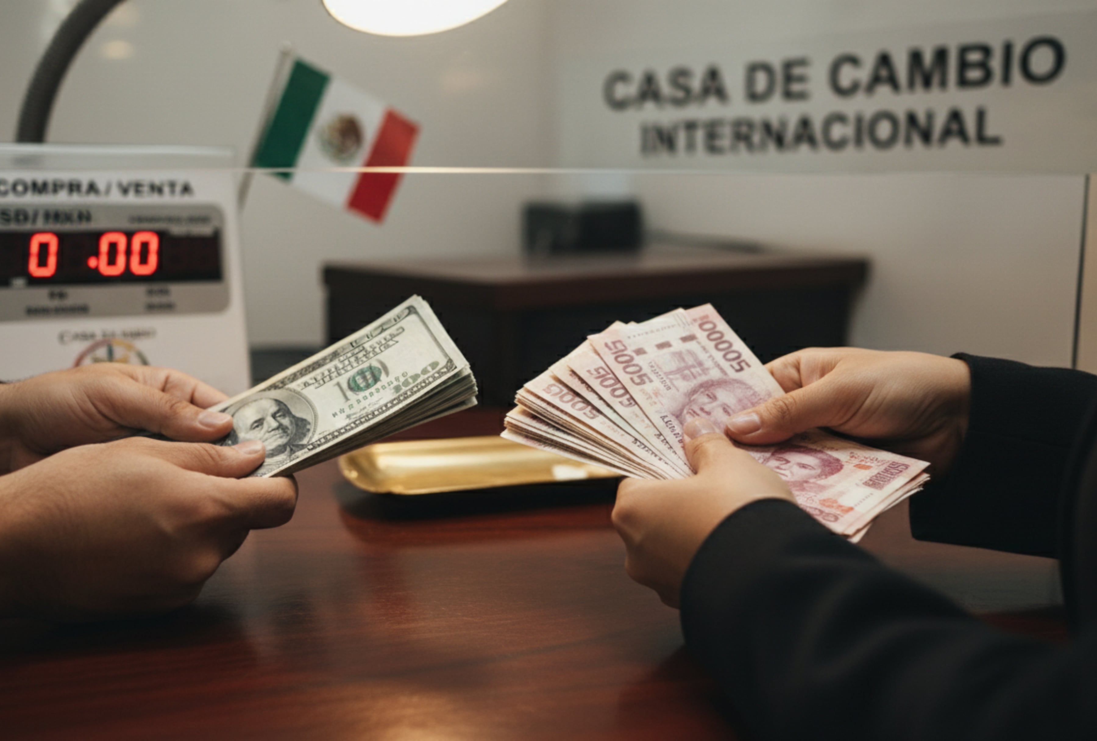 Consulta el precio del dólar en México al inicio de la jornada. Conoce la cotización del USD a MXN en bancos y casas de cambio hoy, 26 de noviembre de 2025. | Crédito: Imagen referencial generada con Gemini AI