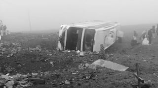 Ayacucho: Bus interprovincial se despista en Puquio y deja al menos un fallecido