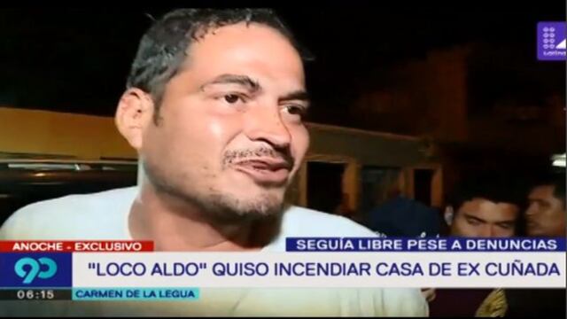Callao: capturan a Aldo Valle tras ser acusado de intentar incendiar vivienda