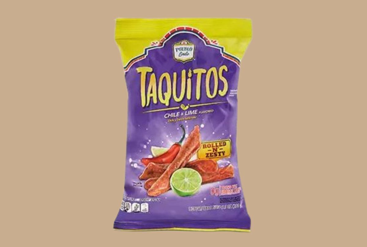 Taquito Chips enrollados con sabor a chile y lima (Foto: Aldi)